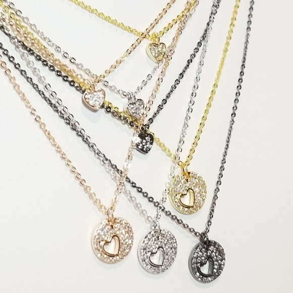 💖 New in Gift Box 🎁 Double Hearts Layered - Picture 3 of 10